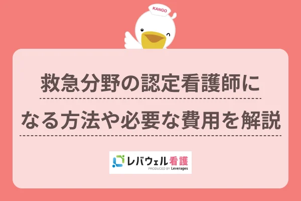 救急 認定看護師 になるにはに対する記事の画像