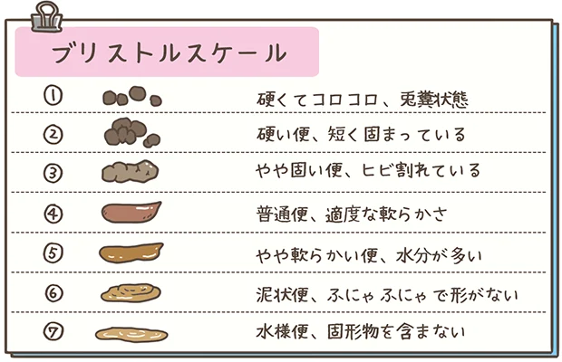 ブリストルスケールのイラスト